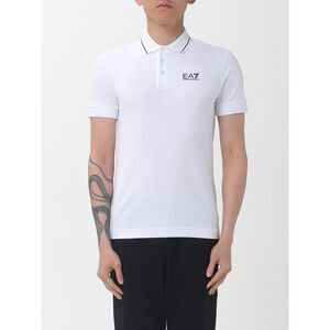 Ea7 Men Cotton Polo Shirt With Logo Ea7